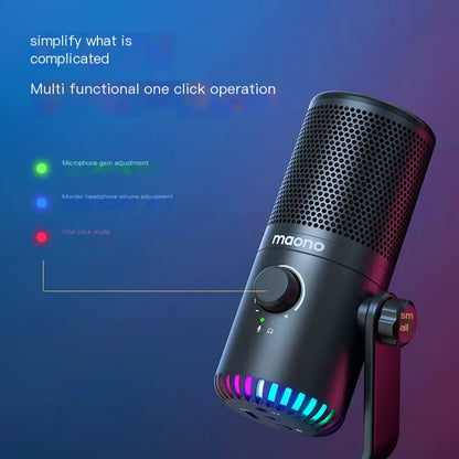 DM30 Gaming Microphone with Noise Reduction for Streaming